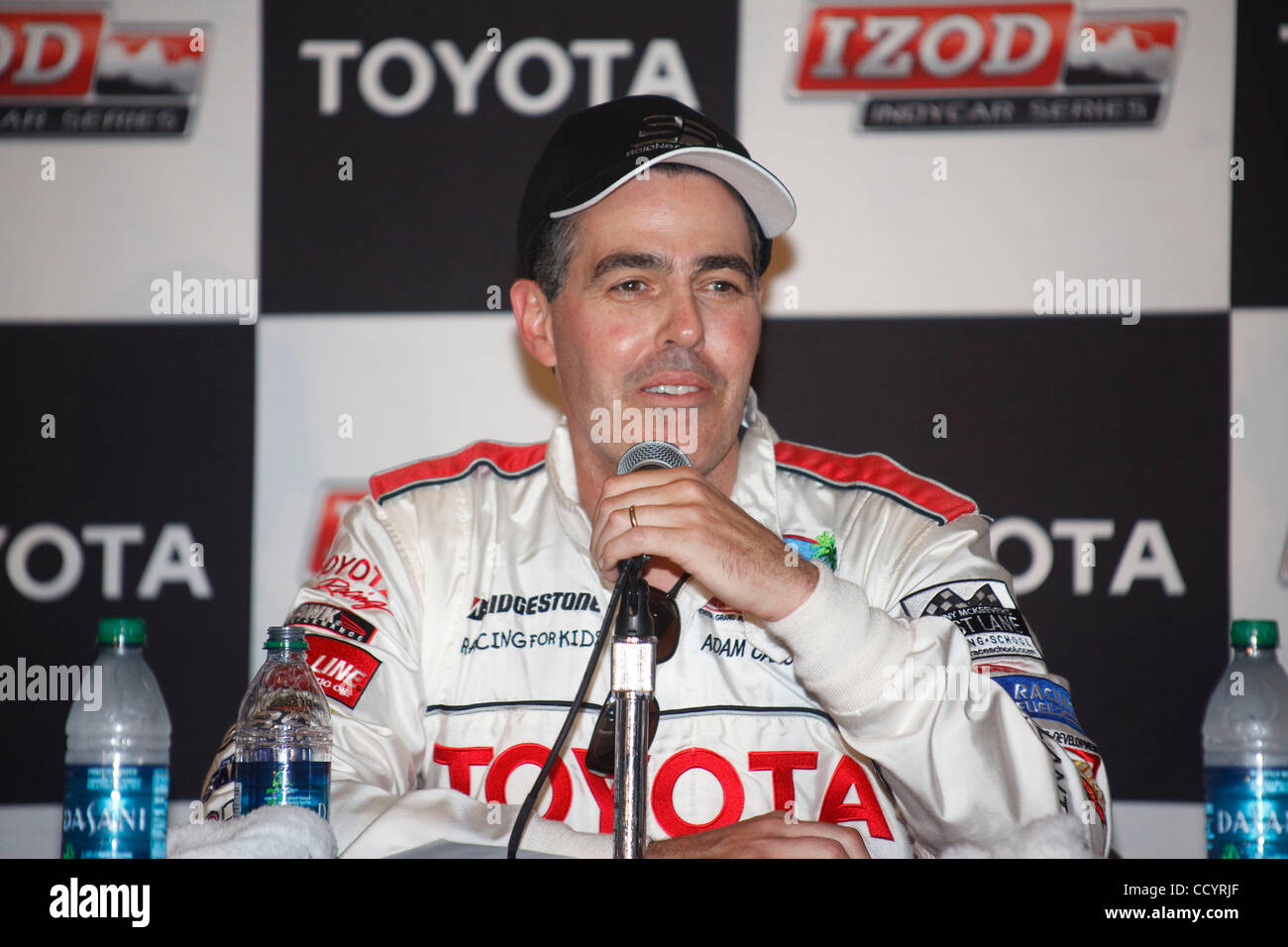 Apr 16, 2010 - Long Beach, California, USA - ADAM COROLLA  at a press conference after qualifying rounds at the Celebrity/Pro Race at the Long Beach Grand Prix (Credit Image: © Kayte Deioma/ZUMA Press) Stock Photo