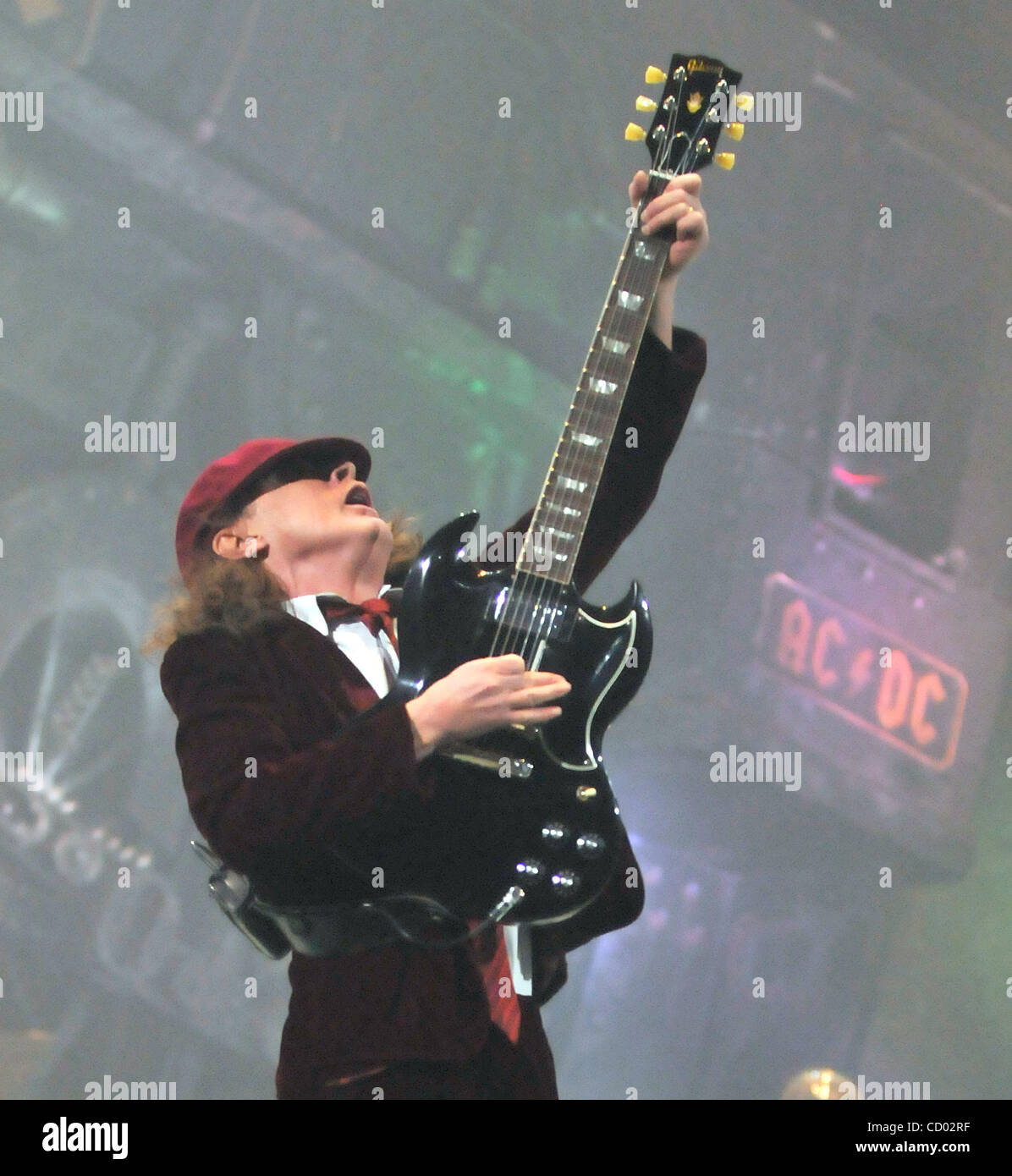 April 9, 2010 - Las Vegas, Nevada, USA - Guitarist ANGUS YOUNG of AC/DC ...