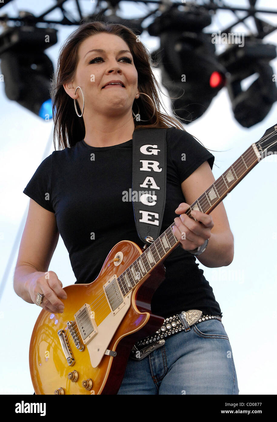 May 4, 2008; Indio, CA, USA; Musician GRETCHEN WILSON performing during the 2008 Stagecoach Country Music Festival at the Empire Polo Club. Mandatory Credit: Photo by Vaughn Youtz/ZUMA Press. (©) Copyright 2007 by Vaughn Youtz. Stock Photo