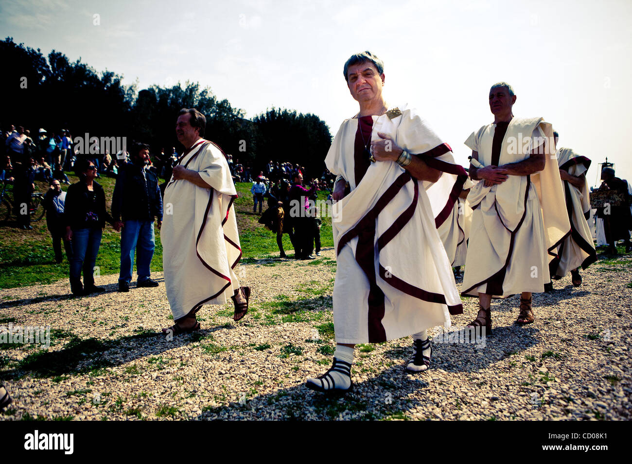 Historical festival for the ''Rome's birthday''. Celebration for the ...
