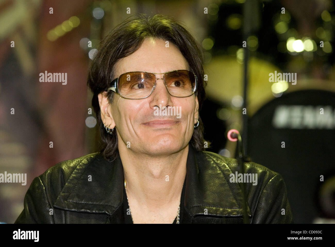 World Famous American Guitarist Steve Vai (Steven Siro Vai)at the press conference in Moscow