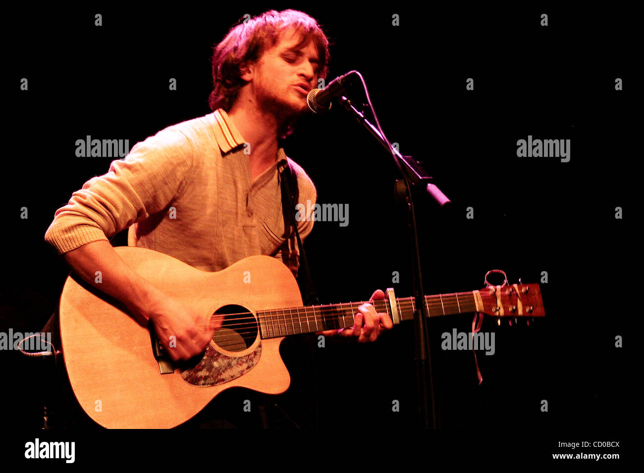 Peasant a.k.a. Damien DeRose performs at The Music Hall of Williamsburg in  the borough of Brooklyn in New York City on April 12, 2010 Stock Photo