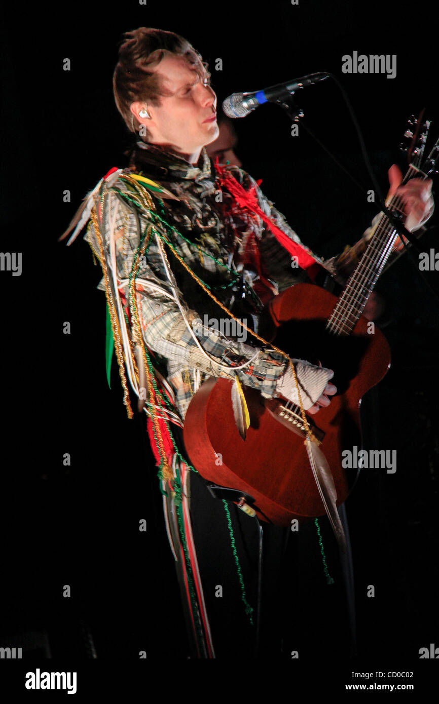 Jonsi of Sigur Ros performing at Terminal 5 on May 8, 2010 in New York ...