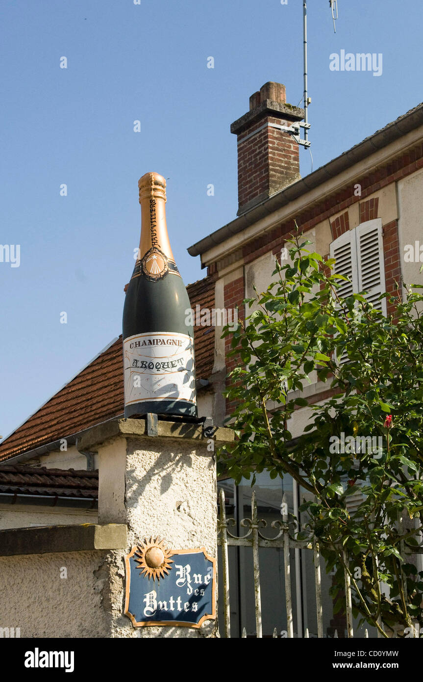 Hautvillers , France where lived Dom Perignon who was the inventor of  champagne © by Wiktor Dabkowski Stock Photo - Alamy