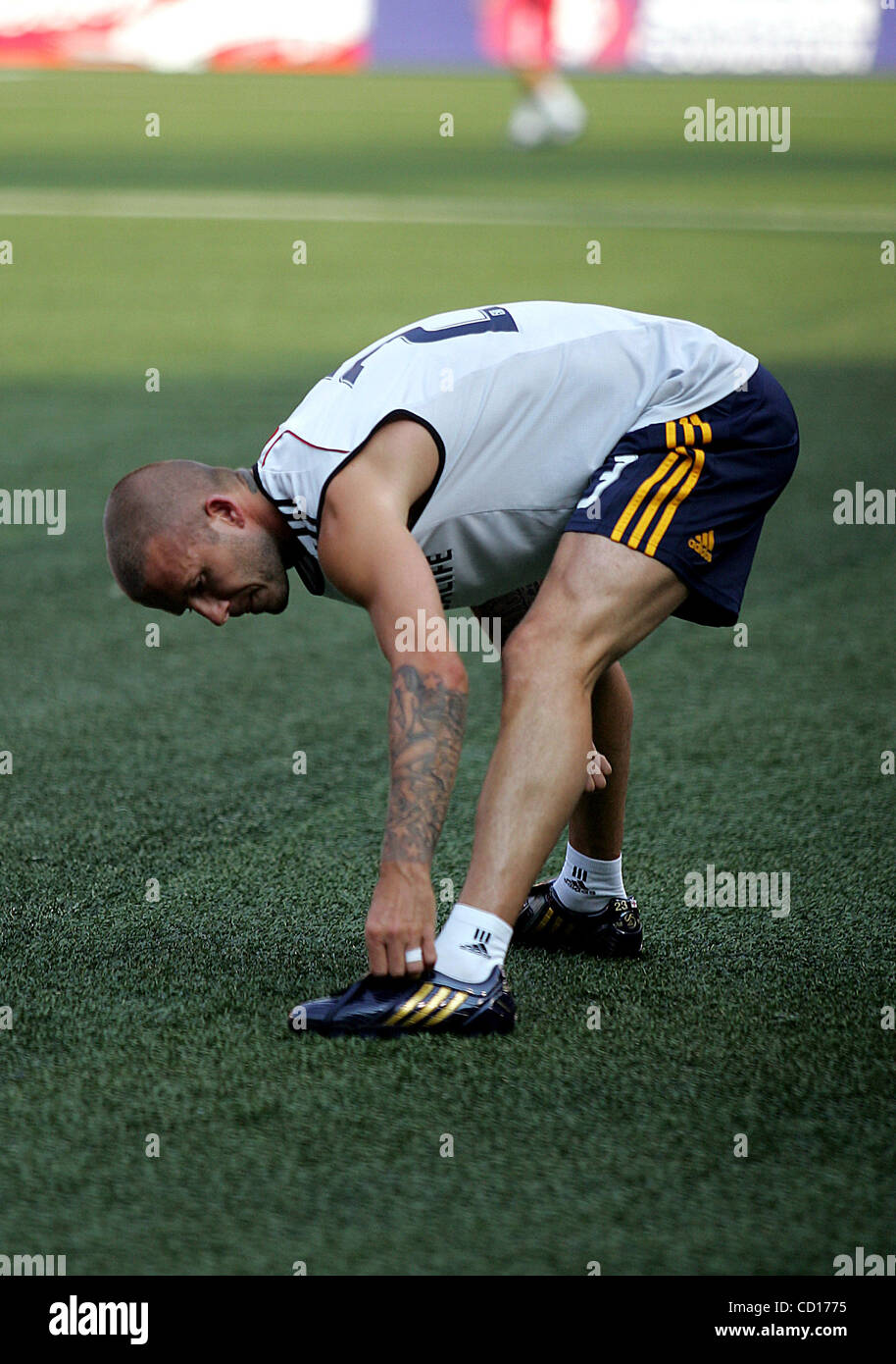 July 20, 2008 - New York, New York, U.S. - Los Angeles Galaxy star