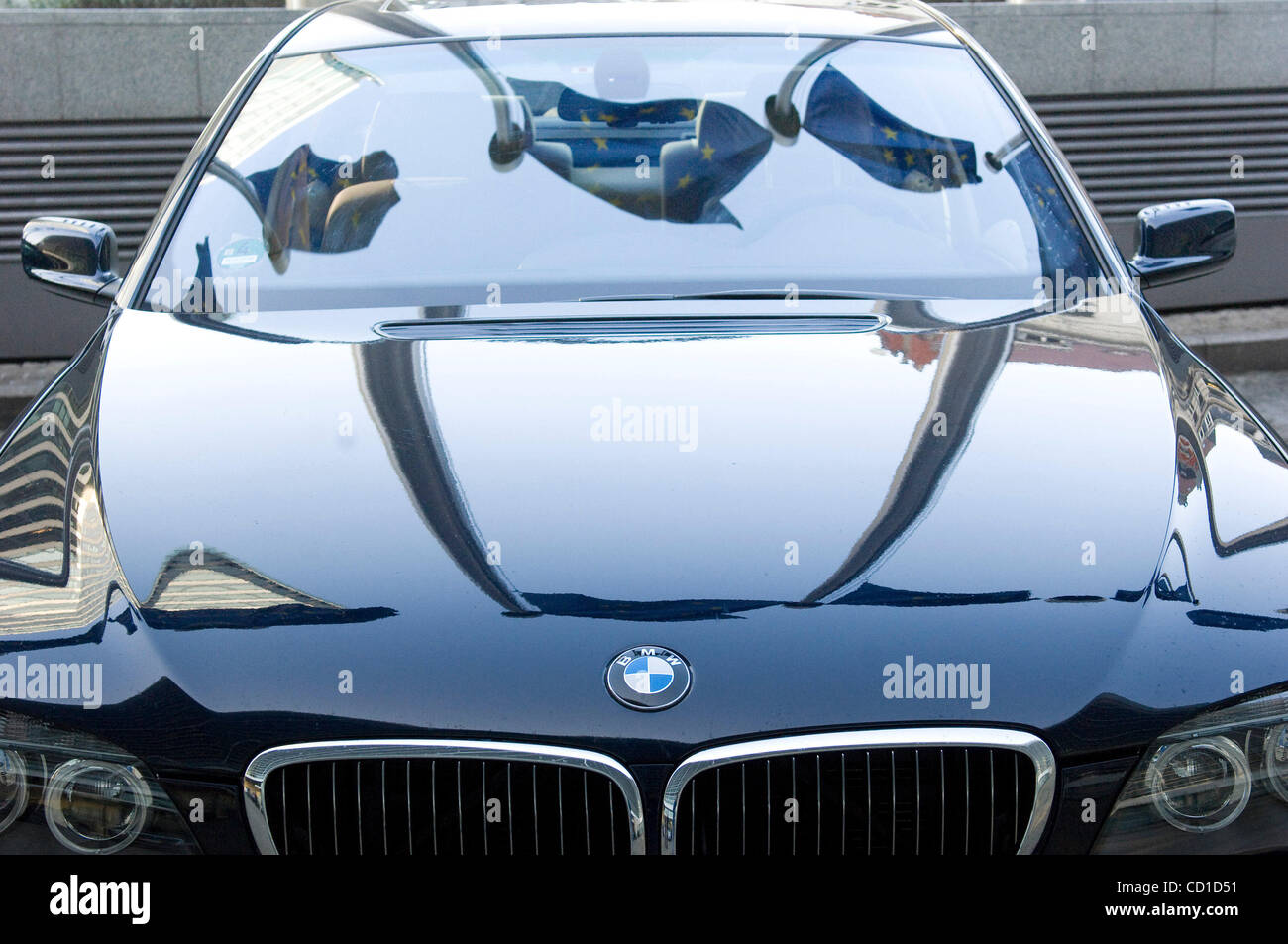CEO of BMW Norbert Reithofer's car pictured in front of European ...