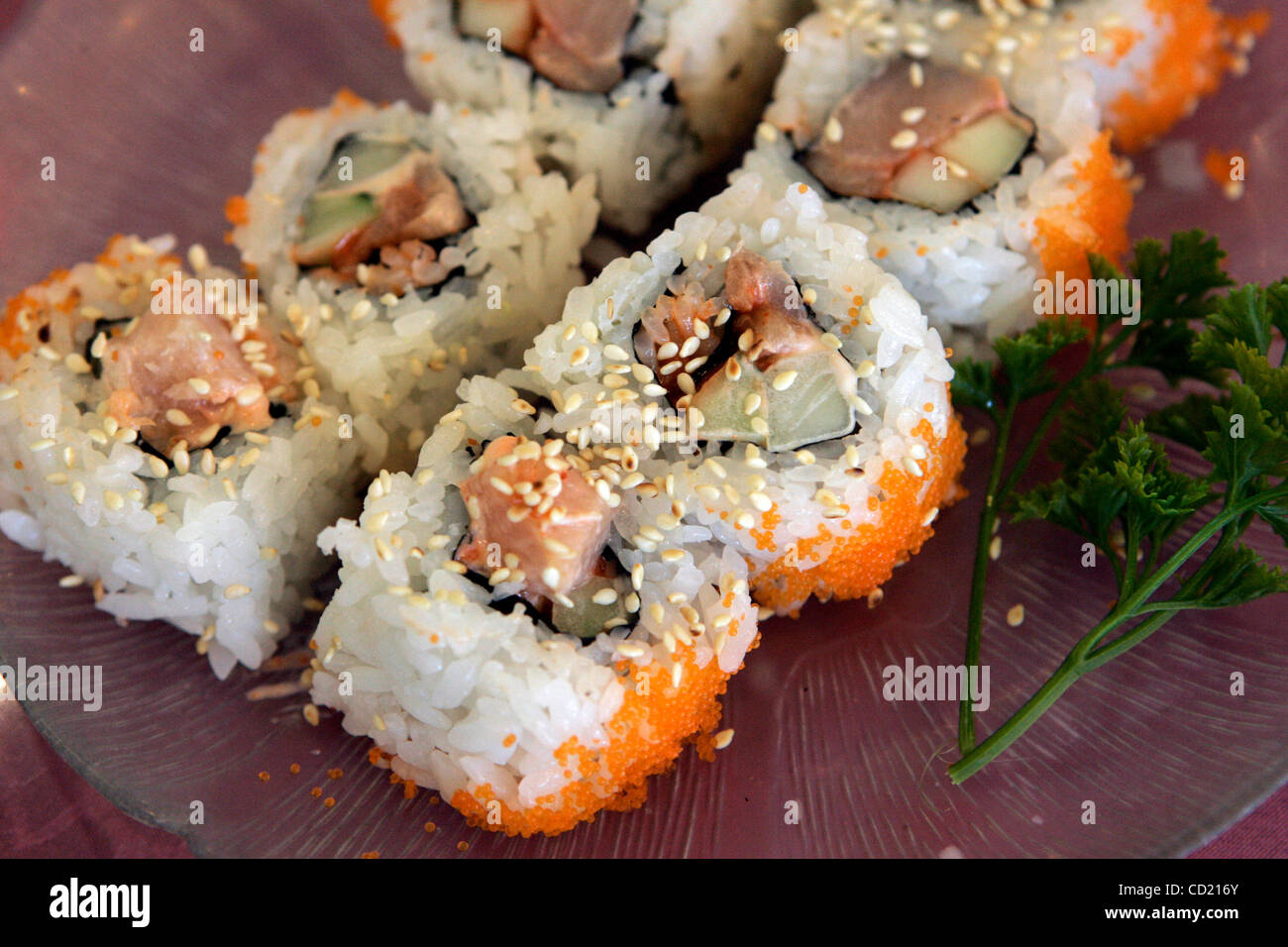 November 11, 2008 El Cajon, CA Spicy Hamachi roll is on the menu at Kip