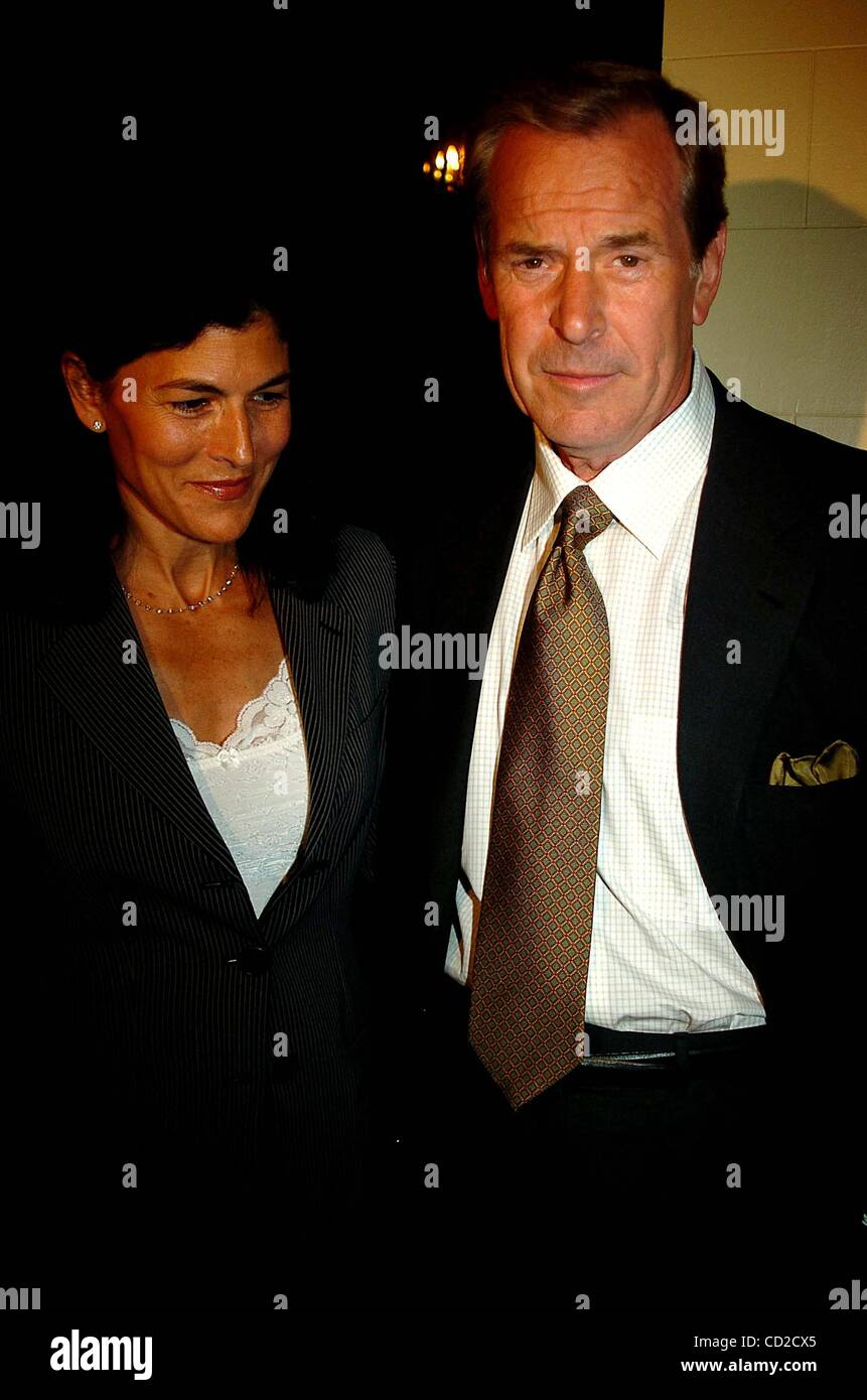 June 15, 2004 - New York, New York, U.S. - K37870JKRON.GEORGE LANG'S SURPRISE 80TH BIRTHDAY PARTY.AT CAFE DES ARTISTES IN NEW YORK New York 06/15/2004.  /   2004.PETER JENNINGS(Credit Image: Â© John Krondes/Globe Photos/ZUMAPRESS.com) Stock Photo