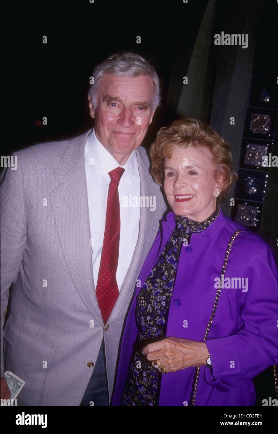 Hollywood, CA, USA; Actor CHARLTON HESTON and wife LYDIA HESTON are ...