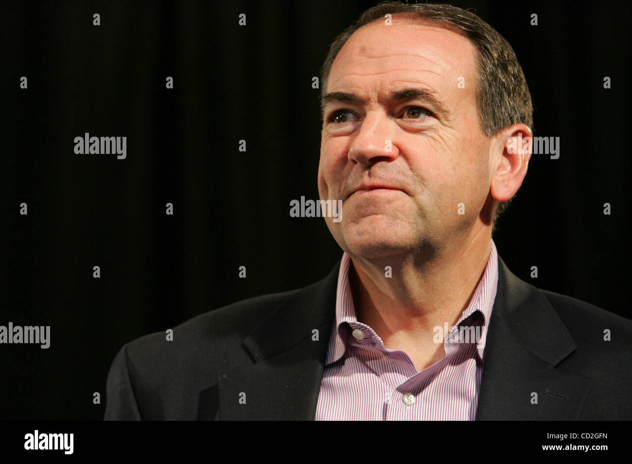 March 03, 2008 - Dallas, Texas, U.S. - MIKE HUCKABEE holds a campaign rally on the campus of Southern Methodist University during his bid for the Republican Presidential nomination. (Credit Image: © John Schreiber/ZUMAPRESS.com) Stock Photo