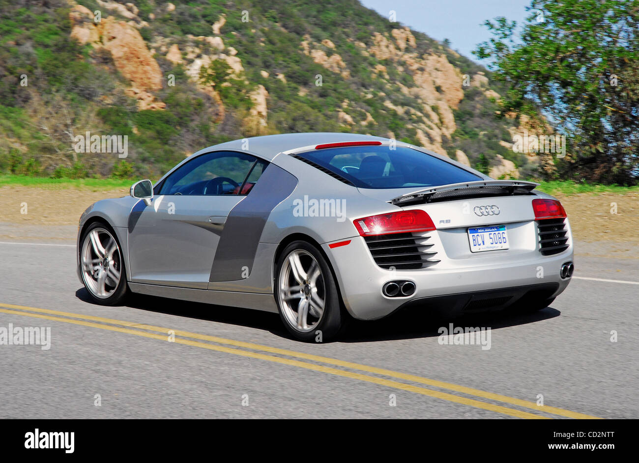 Audi R8 rear action Stock Photo - Alamy