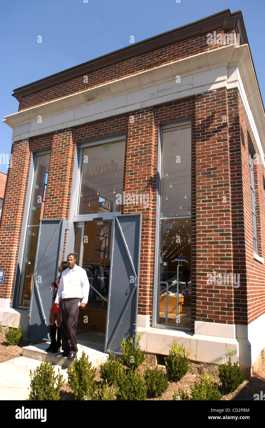 ATLANTA, GA OCTOBER 15 Exterior of Wish clothing store in the funky