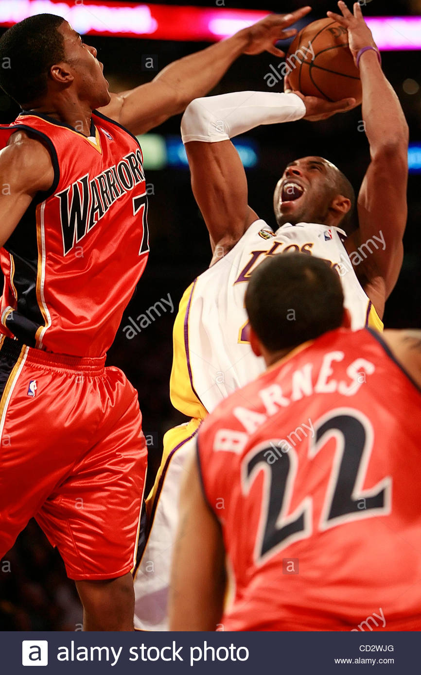 Los Angeles Lakers Guard Kobe Bryant 24 Makes His Way In Between