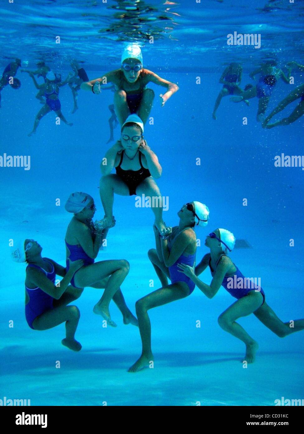 Apr 02, 2008 Palm Beach, Florida, USA Gardens Synchro swim team