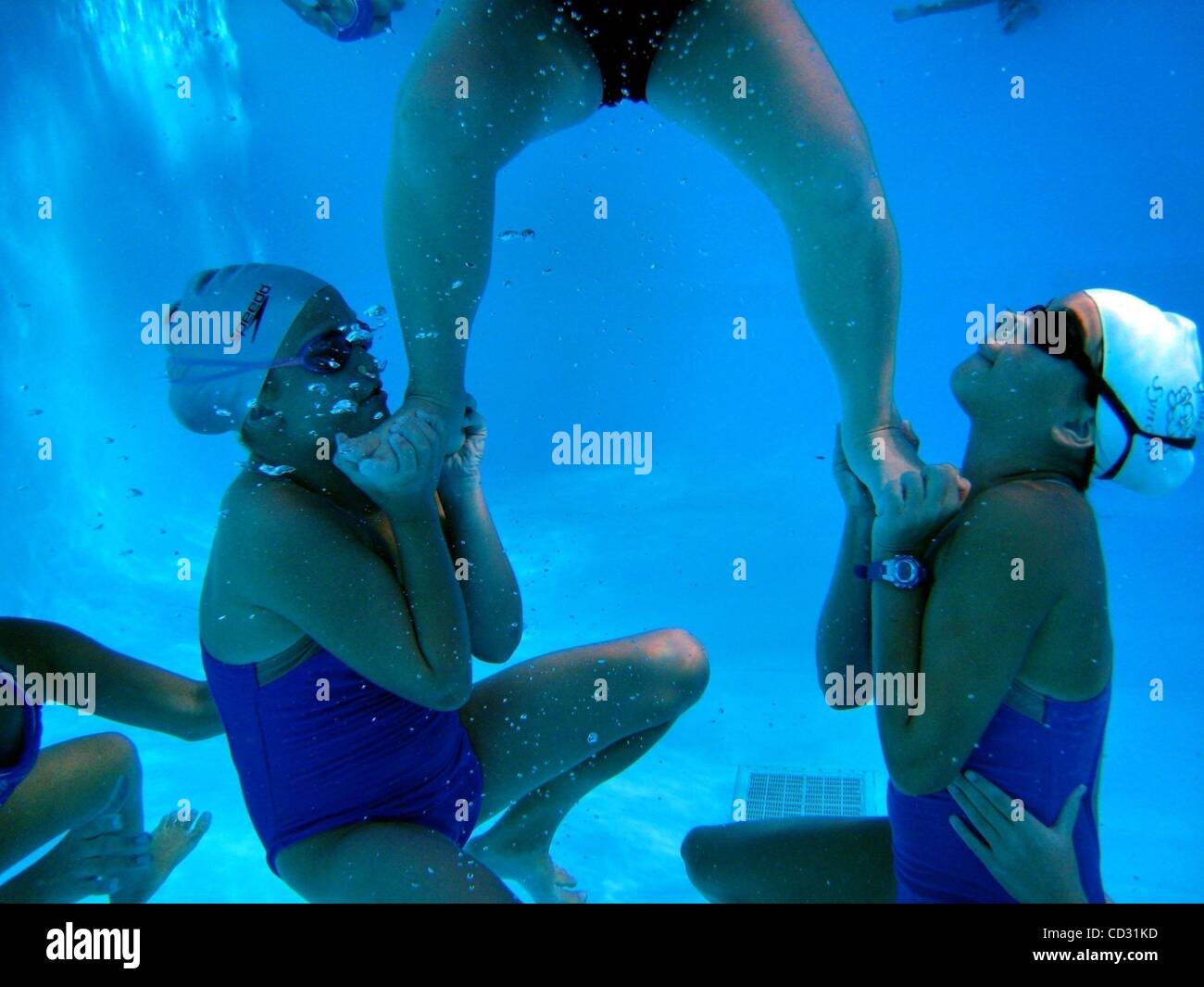 Apr 02, 2008 Palm Beach, Florida, USA Gardens Synchro swim team