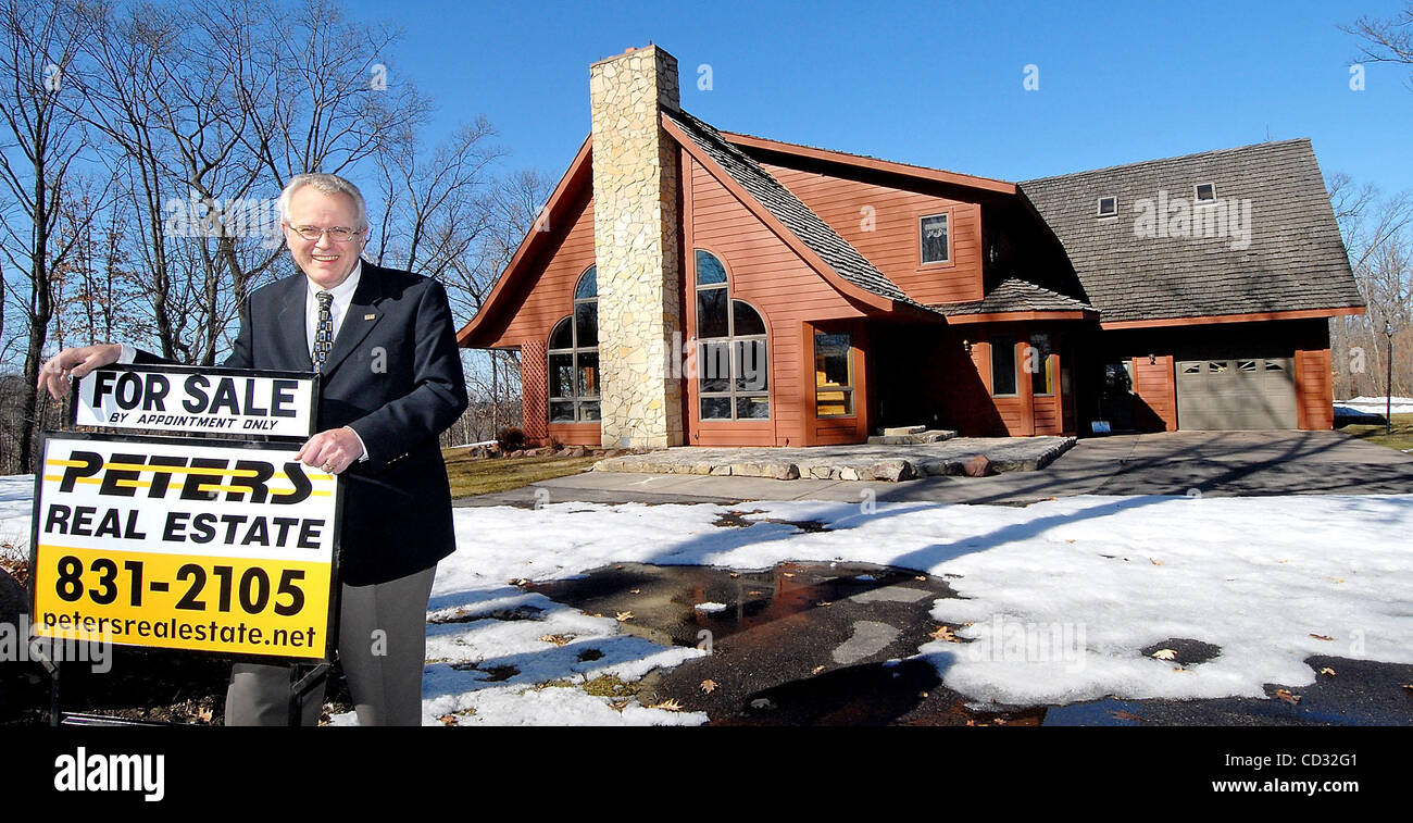 Eau Claire Realtor Wayne Peters showed the home of Bob Fanning, who is