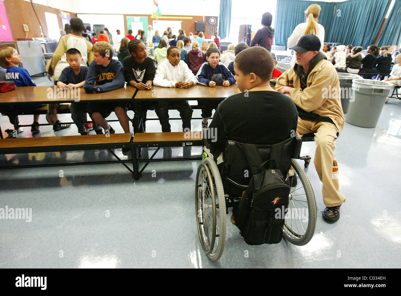 Chris Rodriguez returns to Crocker Highlands Elementary School for a