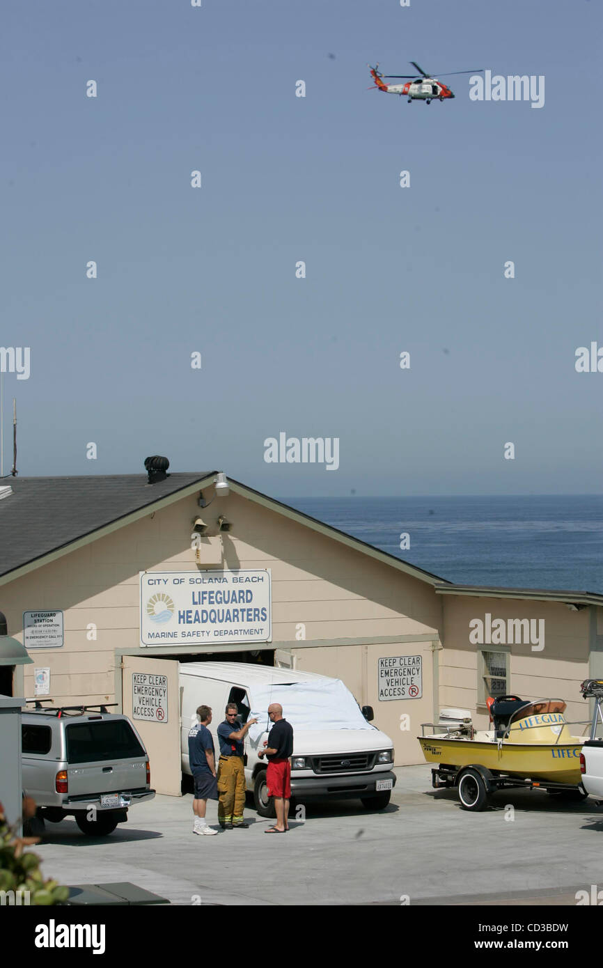 April 25th, 2008, Solana beach, California, USA. A coastguard