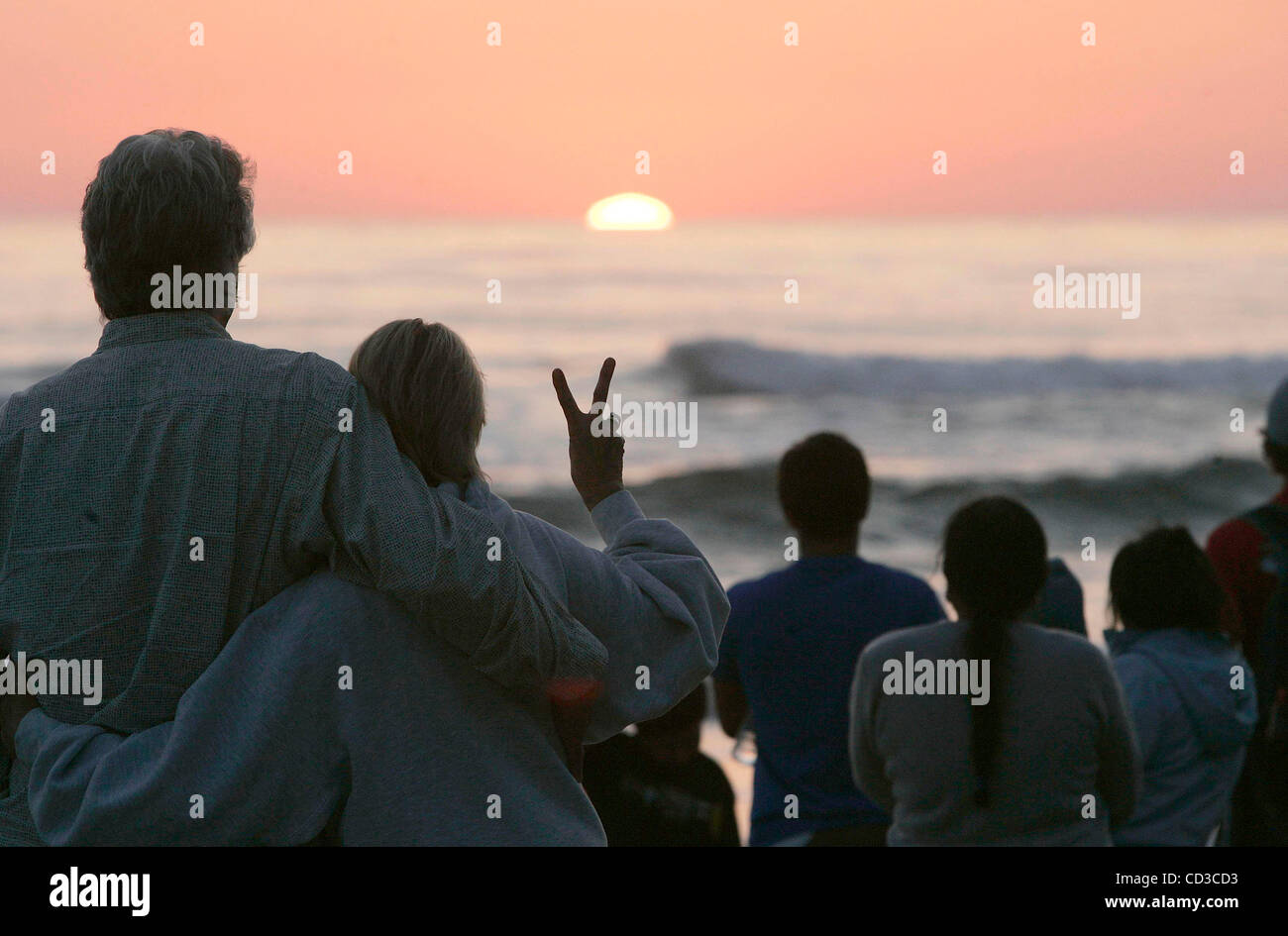 April 25th, 2008, Solana beach, California, USA. NORMAN SHAW (left) and