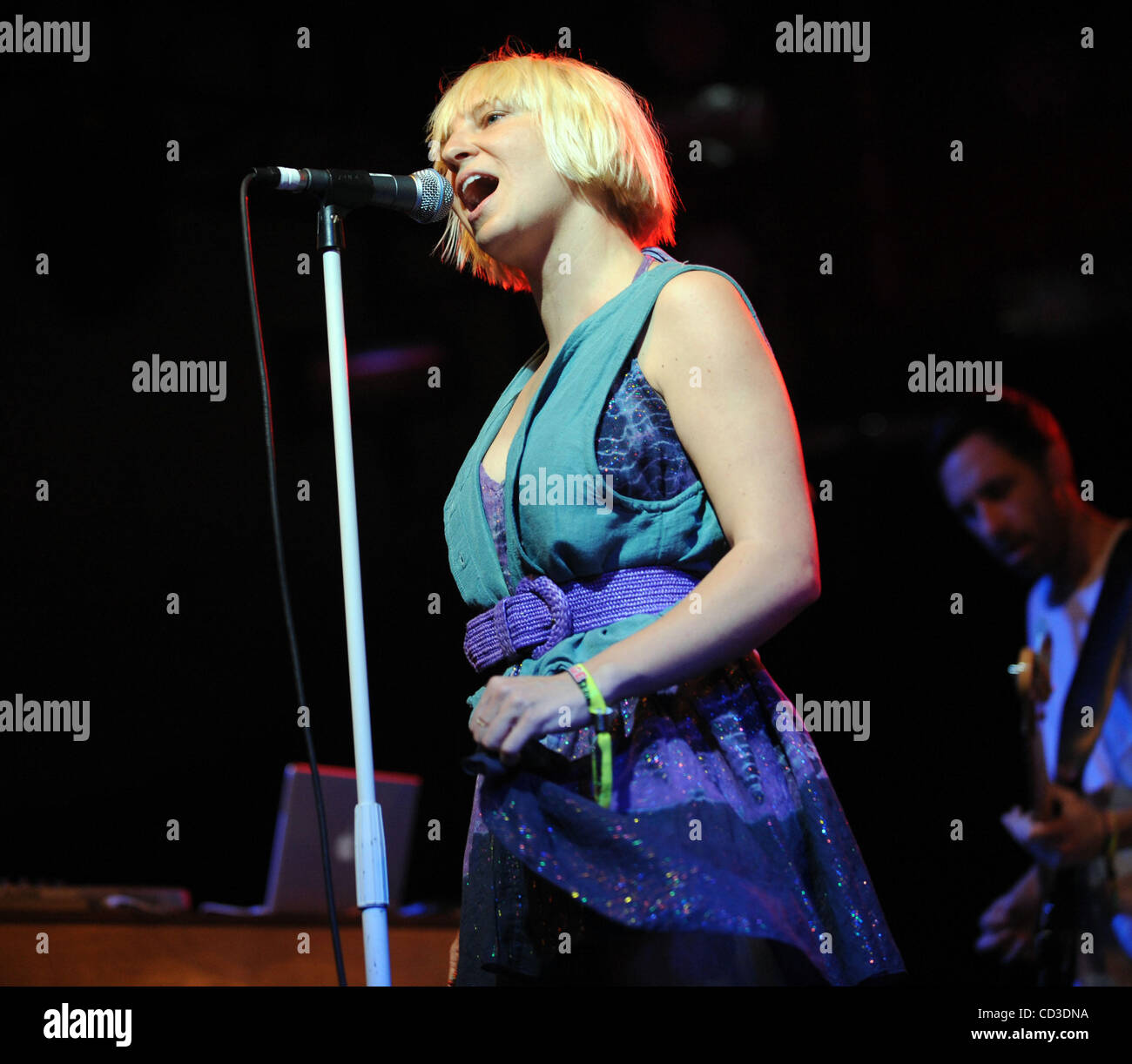 Apr 27, 2008 - Indio, California; USA - Musician SIA FURLER performs live as part of the 2008 Coachella Valley Music and Arts Festival that is taking place at the Empire Polo Field located in Indio.  The Three day festival will attract over 160,000 fans to see musicians on five different stages in t Stock Photo