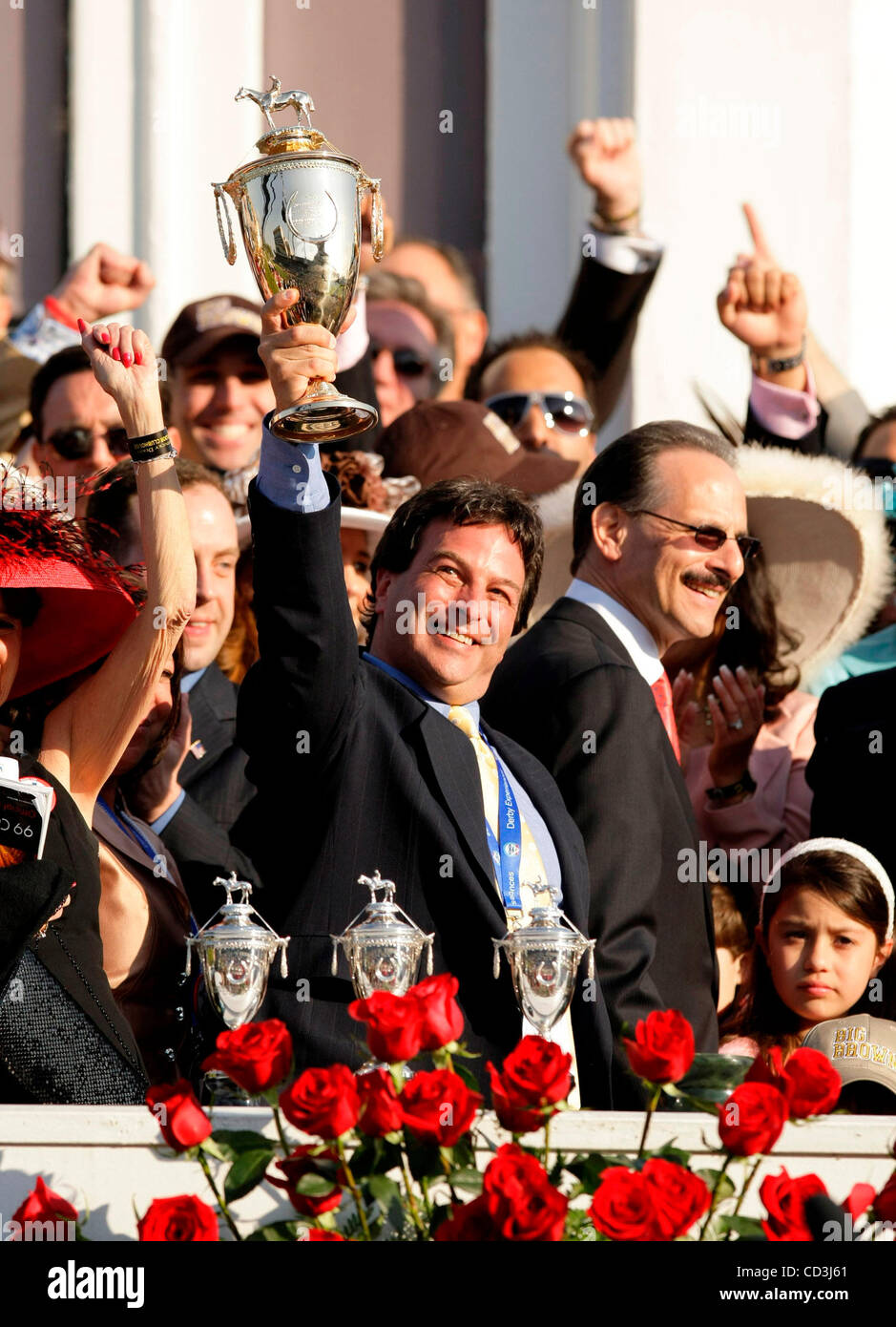 Paul Pompa, Jr. (center) celebrated with CoCEO of IEAH Stables Richard