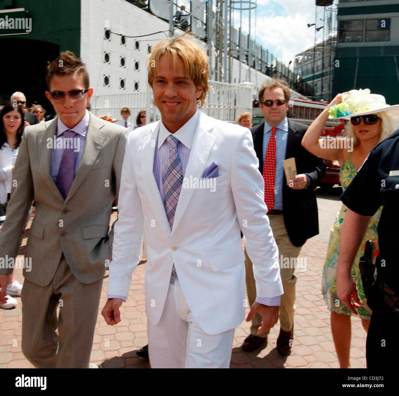Larry Birkhead arrived at the 134th running of the Kentucky Derby Saturday May 3, 2008, at Churchill Downs, Louisville, Ky. Photo by Charles Bertram Stock Photo