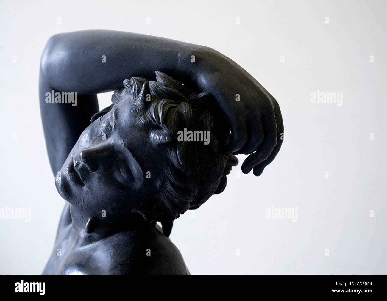 May 29, 2008 Naples, Italy A bronze sculpture in The Naples