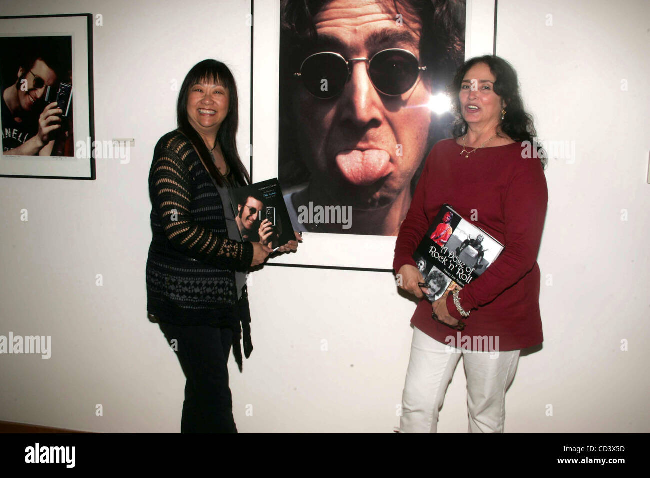 June 11, 2008 - New York, New York, U.S. - MAY PANG, JOHN LENNON'S FORMER GIRLFRIEND A HAS  A BOOK PARTY TO PROMOTE HER BOOK, ''INSTAMATIC KARMA'' ALONG WITH NANCY LEE ANDREWS (RINGO STARR'S FORMER GIRLFRIEND) TO PROMOTE HER NEWLY RELEASED BOOK, '' A DOSE OF ROCK ''N'' ROLL'' AT THE JUNE KELLY GALLE Stock Photo