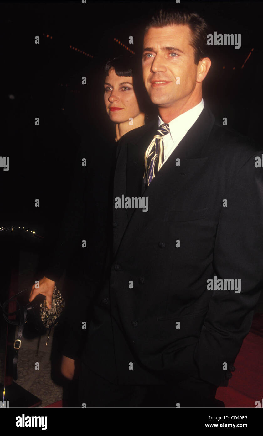 June 30, 2008 - Hollywood, California, U.S. - MEL GIBSON WITH WIFE ROBYN MOORE  1990.# 16042.(Credit Image: Â© Phil Roach/Globe Photos/ZUMAPRESS.com) Stock Photo