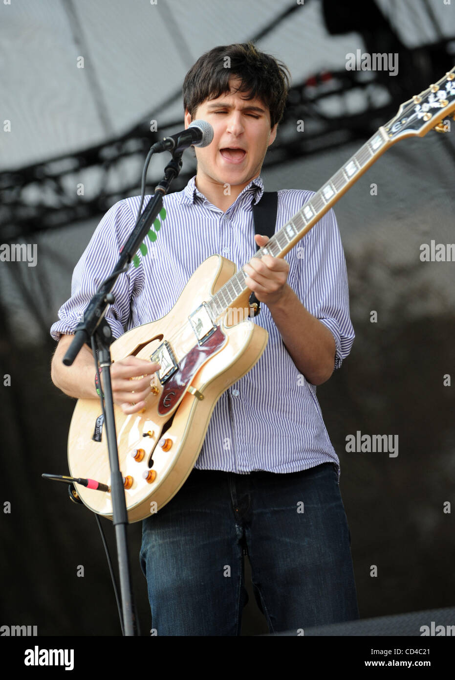 Sep 26, 2008 - Austin, Texas; USA - Singer / Guitarist EZRA KOENIG