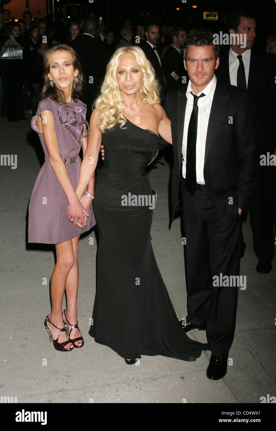 Oct 23, 2008 - New York, NY, USA - ALLEGRA VERSACE BECK, designer DONATELLA  VERSACE and actor BALTHAZAR GETTY at the arrivals for Fashion Group  International's 25th Annual Night of Stars held