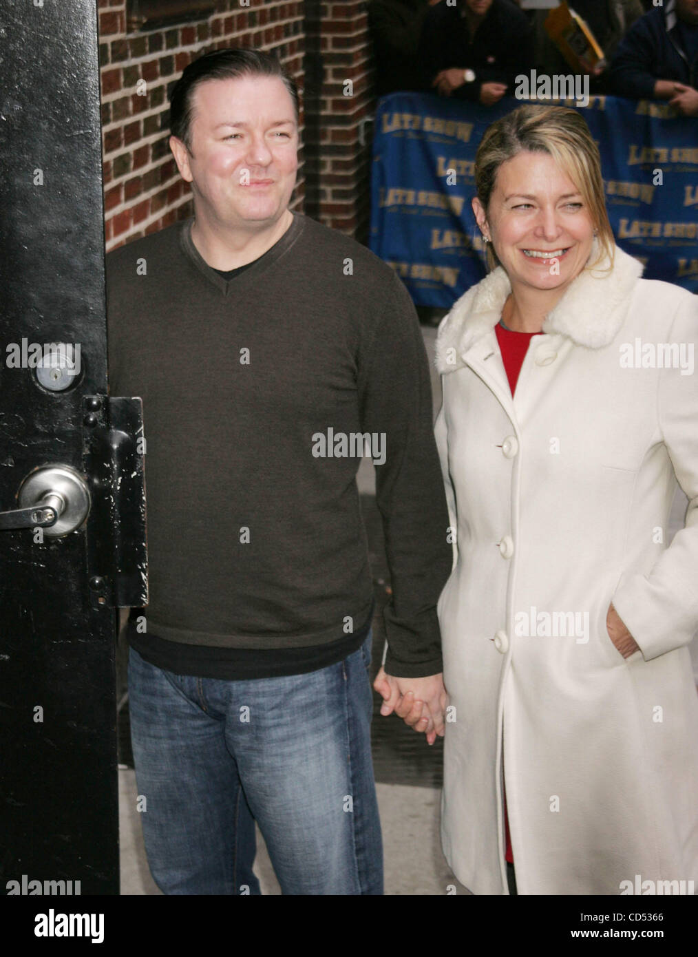 Nov 03, 2008 - New York, NY, USA - Actor RICKY GERVAIS and his wife