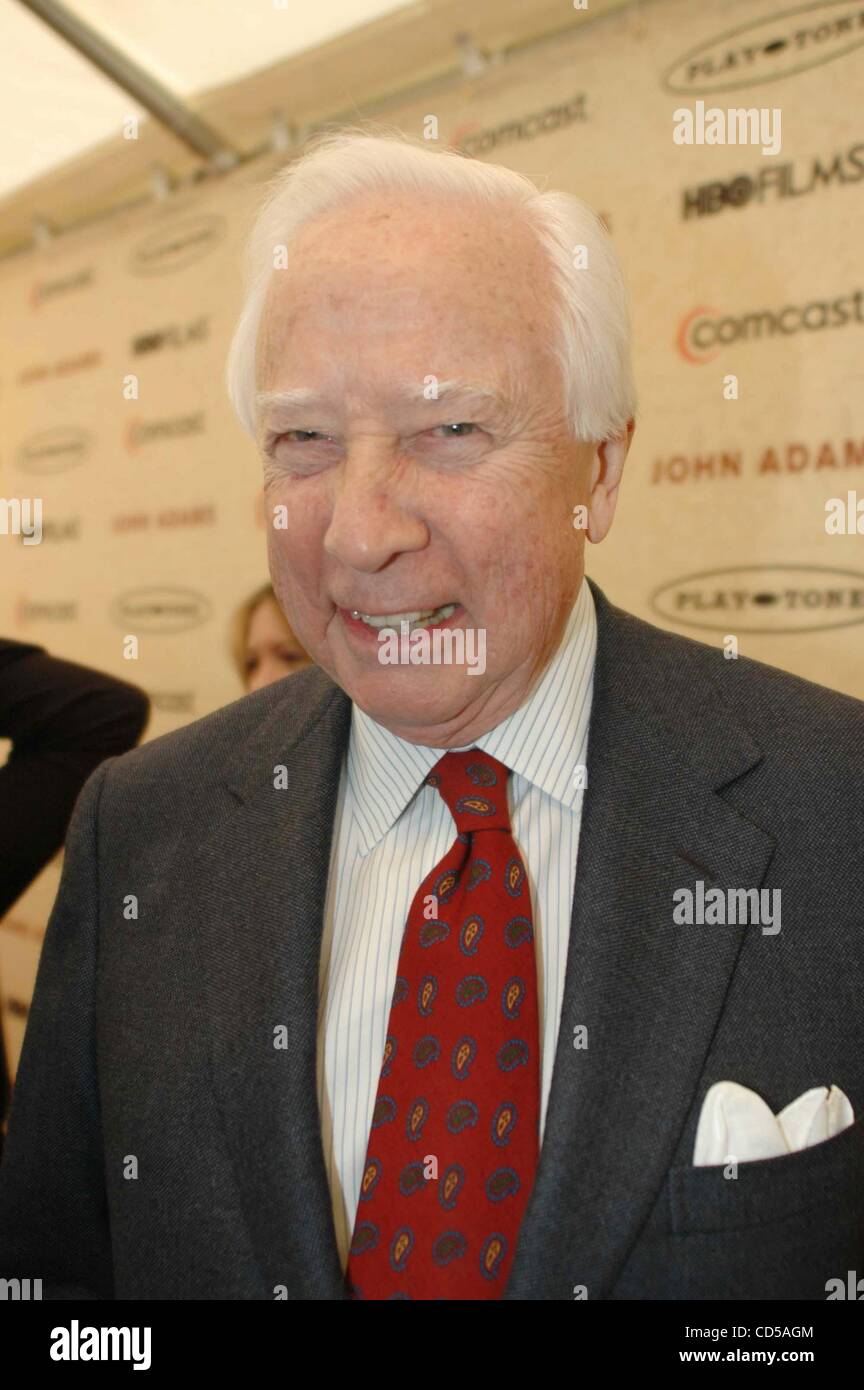 American historian, David McCullough, at the Richmond, VA premiere of HBO's film epic miniseries 'John Adams' held at the historic Byrd Theatre on March 9, 2008 copyright Tina Fultz Stock Photo