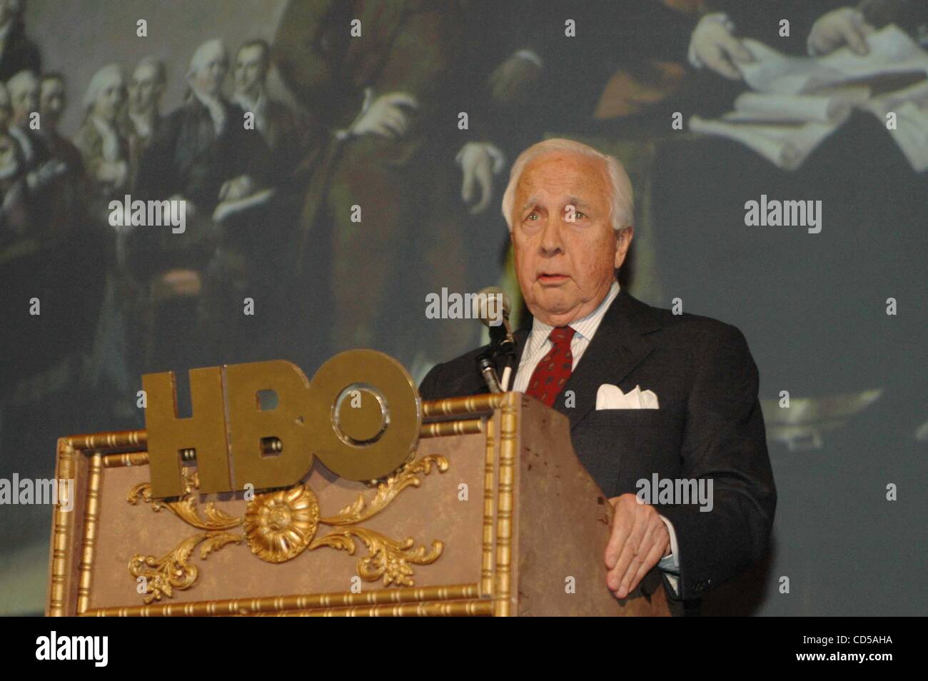 Historian David McCullough at the Richmond, VA premiere of HBO's film epic miniseries 'John Adams' held at the historic Byrd Theatre on March 9, 2008 copyright Tina Fultz Stock Photo