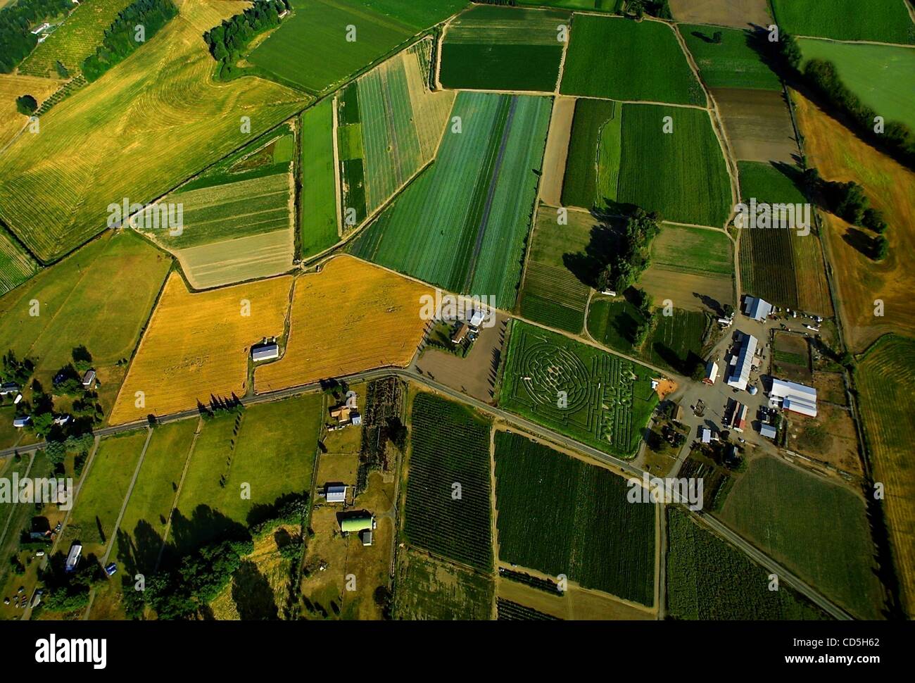Jul 11, 2008 Portland, Oregon, USA Sauvie Island is awash in color