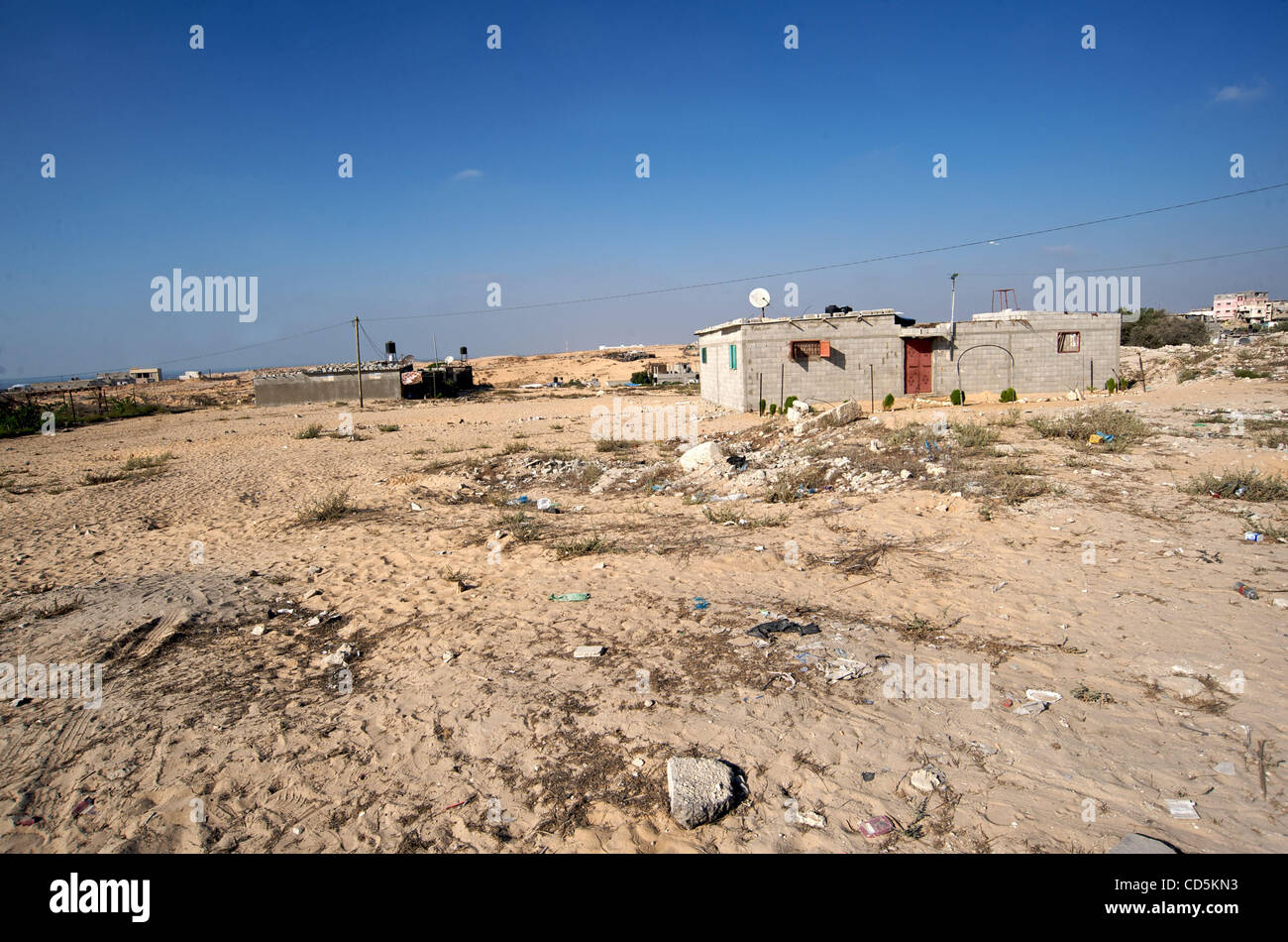 Destroyed Buildings Of Khan Younis Refugee Camp Gaza Strip 