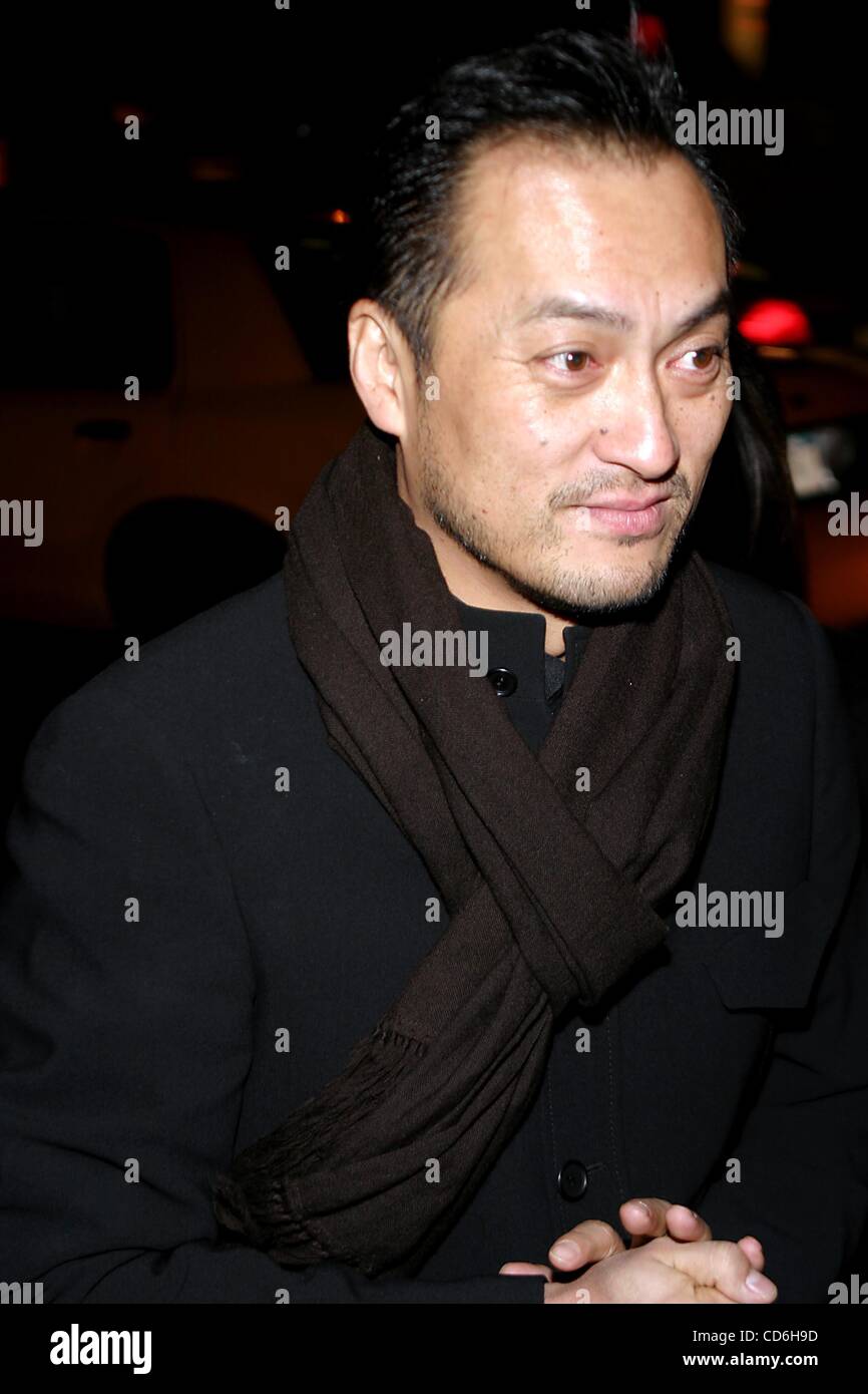 Dec. 2, 2003 - New York, New York, U.S. - K34401RM.AFTER PARTY FOR THE PREMIERE OF .''THE LAST SAMURAI''..NEW YORK New York..   /     2003.KEN WATANABE.12/02/2003(Credit Image: Â© Rick Mackler/Globe Photos/ZUMAPRESS.com) Stock Photo