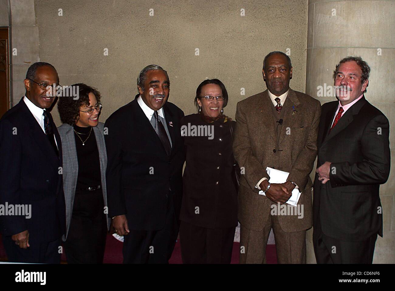Feb. 2, 2004 - New York, New York, U.S. - K35226RM.''A CONVERSATION WITH COSBY'' TEACHERS COLLEGE AND REGION 10 COLLABERATIVE COMMEMORATION OF BROWN VS. TOPEKA BOARD OF EDUCATION SUPREME COURT DECISION , NEW YORK New York .02/02/2004.  /     2004..CHARLES RANGEL AND BILL COSBY(Credit Image: Â© Rick  Stock Photo