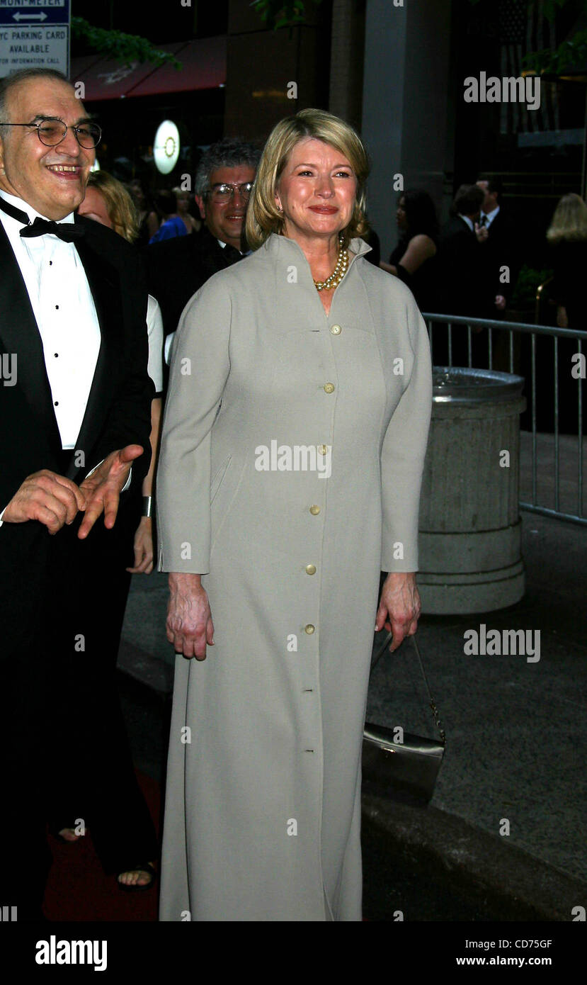 May 21, 2004 - New York, New York, U.S. - K37457JBU.31ST ANNUAL DAYTIME EMMY AWARDS (ARRIVALS).AT RADIO New York MUSIC HALL 05/21/2004.  /   2004.MARTHA STEWART(Credit Image: Â© Judie Burstein/Globe Photos/ZUMAPRESS.com) Stock Photo