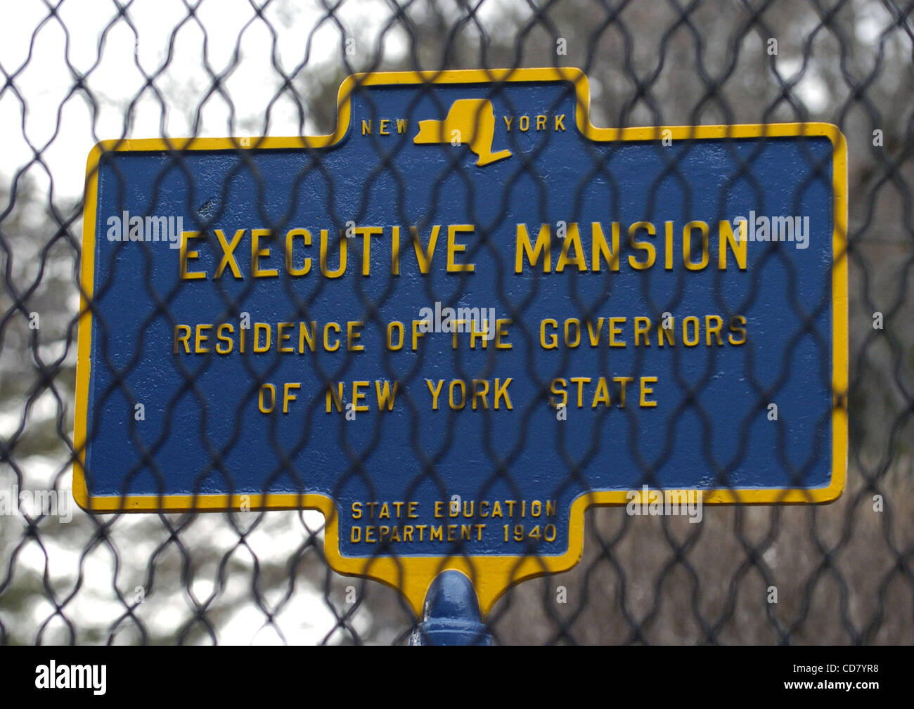 The Executive Mansion, residence of the Governors of New York State, located on Eagle Street in downtown Albany. Stock Photo