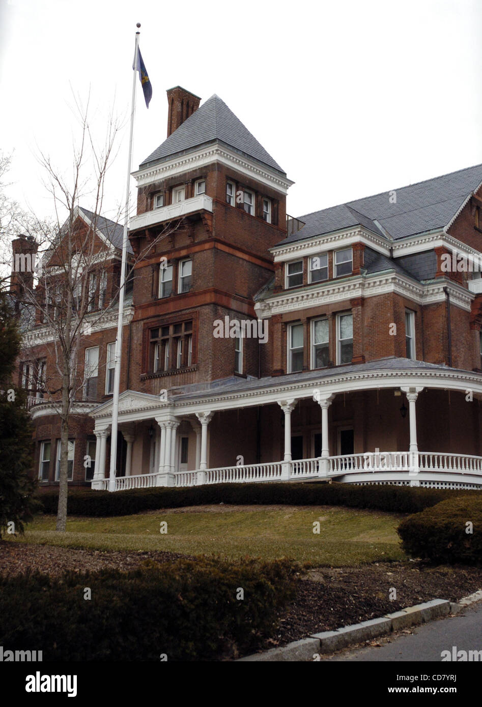 The Executive Mansion, residence of the Governors of New York State, located on Eagle Street in downtown Albany. Stock Photo