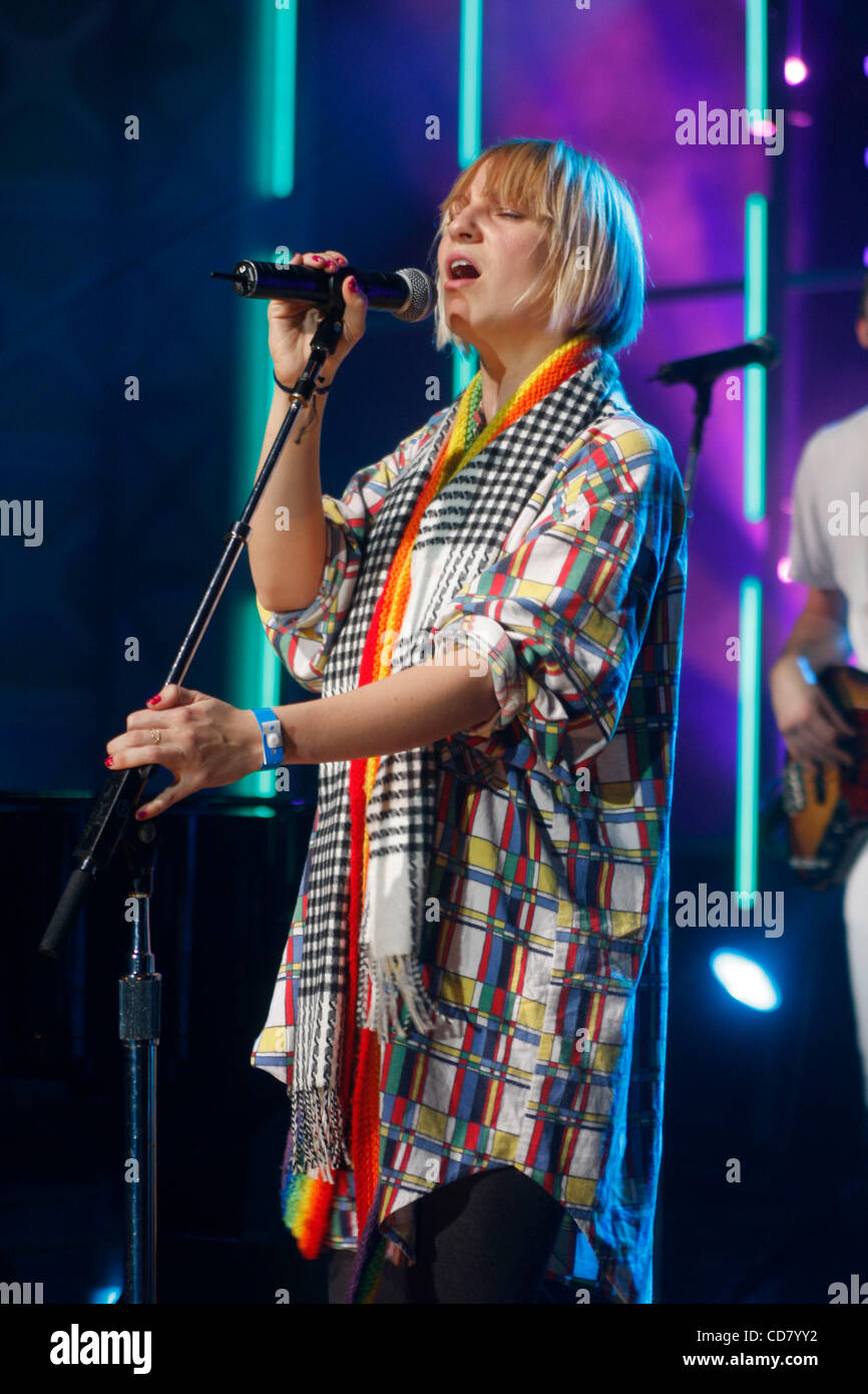 Sia at Direct TV's Bat Bar  performing in Austin Texas on March 13, 2008 during SXSW 2008. Stock Photo