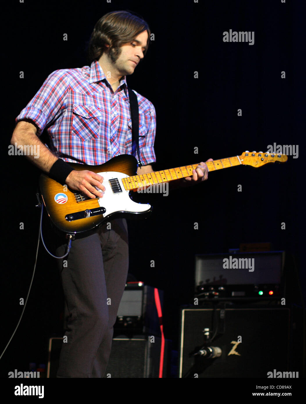 Oct 06, 2008 - Atlantic City, New Jersey, USA - Guitarist BEN GIBBARD of Death Cab for Cutie performs at the House of Blues Atlantic City on Sunday Night October 6, 2008 in Atlantic City, New Jersey. (Credit Image: © Tom Briglia/ZUMA Press) Stock Photo