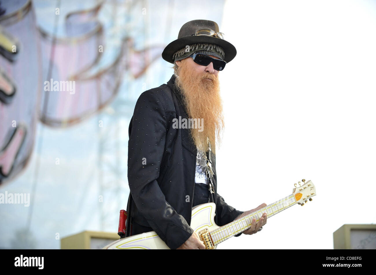 Oct 26, 2008 - Pomona, California, USA - ZZ Top singer and guitarist BILLY GIBBONS performs at the world famous Love Ride as they help celebrate the 25th anniversary as the largest 1-day motorcycle fundraiser at Fairplex in Pomona, California on October 26, 2008. (Credit Image: © Steven K. Doi/ZUMA  Stock Photo