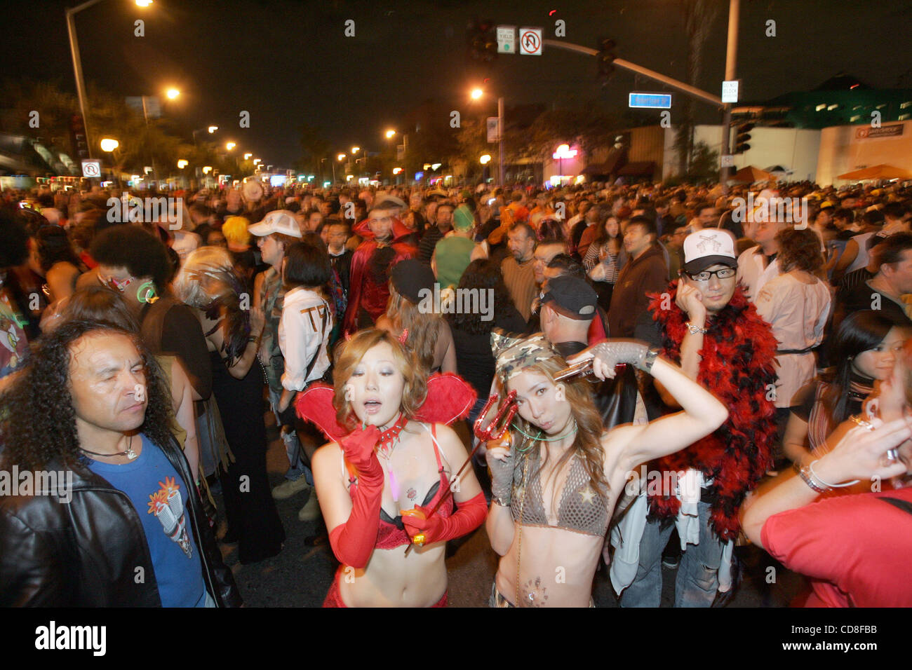 Halloween revelers at the City Of West Hollywood Halloween Carnival, on