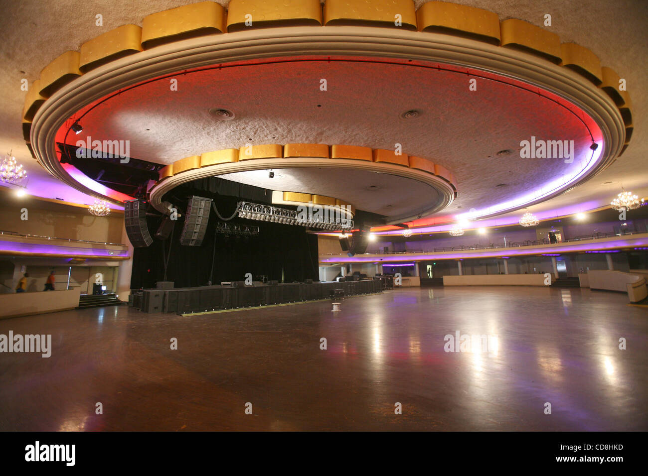 The Hollywood Palladium is a theater located at 6215 Sunset Boulevard in  Hollywood, California. The facility, built in an Art Deco style, includes  an 11,200 square foot (1040 m?) dance floor with