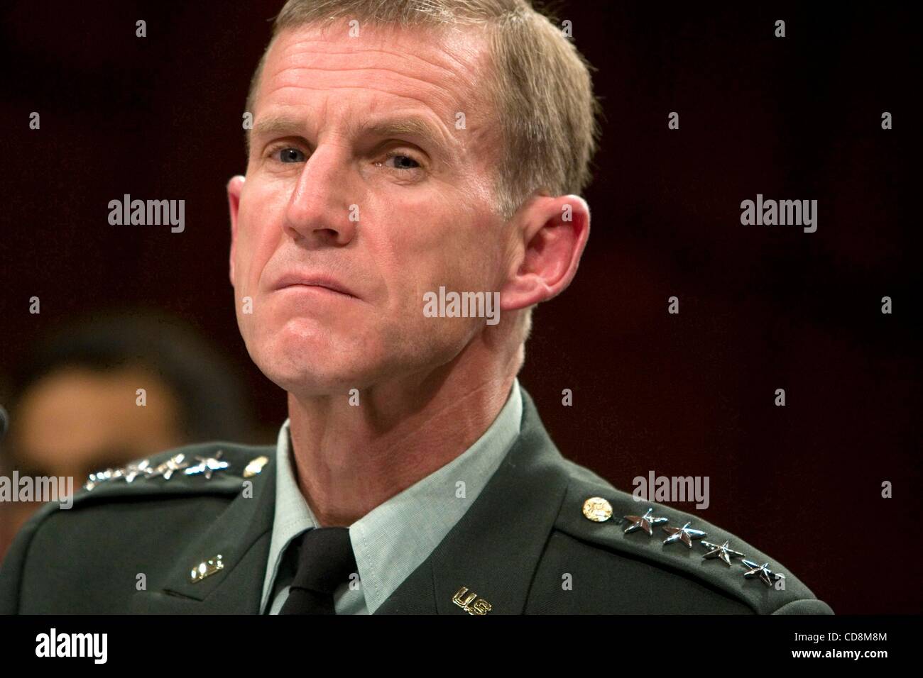 Dec 08, 2009 - Washington, District of Columbia, USA - Gen. STANLEY MCCHRYSTAL; Commander of the NATO International Security Assistance force during a hearing on Strategy in Afghanistan and Pakistan (Credit Image: Â© Oscar Matatquin/ZUMA Press) Stock Photo