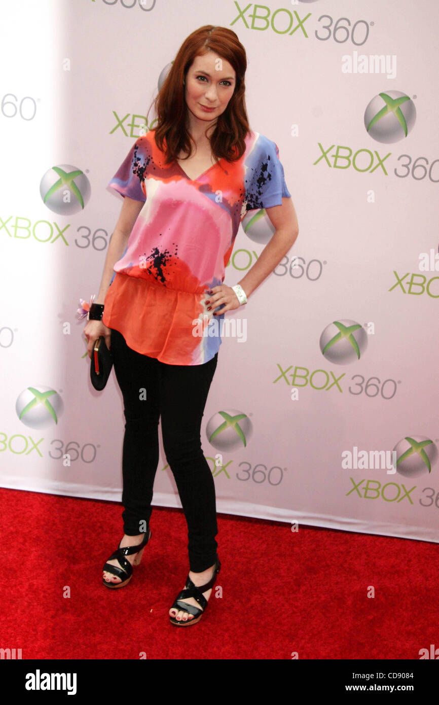 June 13, 2010 - Hollywood, California, U.S. - I14761CHW .World Premiere Of ''Project Natal'' For XBox 360 Imagined By Cirque Du Soleil .Galen Center, Downtown Los Angeles,CA .06/13/2010  .FELICIA DAY  . 2010 (Credit Image: Â© Clinton Wallace/Globe Photos/ZUMApress.com) Stock Photo