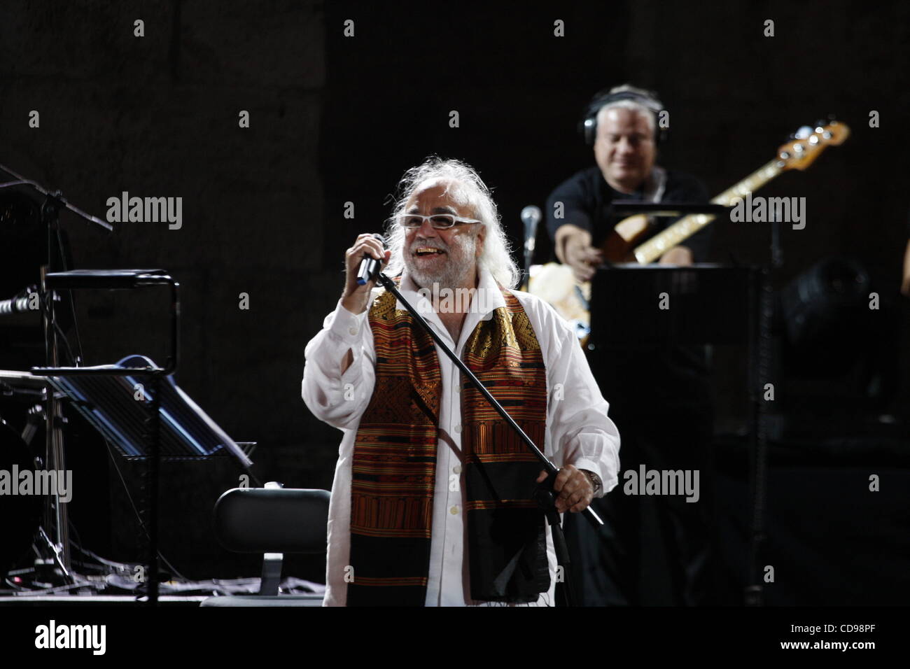 June 25, 2010 - Athens, Greece - Singer DEMIS ROUSSOS live at the Roman ...