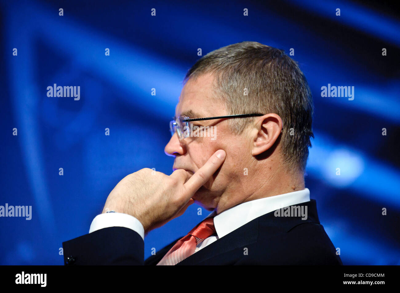 July 01, 2010 - Brussels, BXL, Belgium -  Alexander Medvedev, Deputy Chairman of the Management Committee, Gazprom during European Business Summit  in  Brussels, Belgium on 2010-07-01   by Wiktor Dabkowski  (Credit Image: © Wiktor Dabkowski/ZUMApress.com) Stock Photo